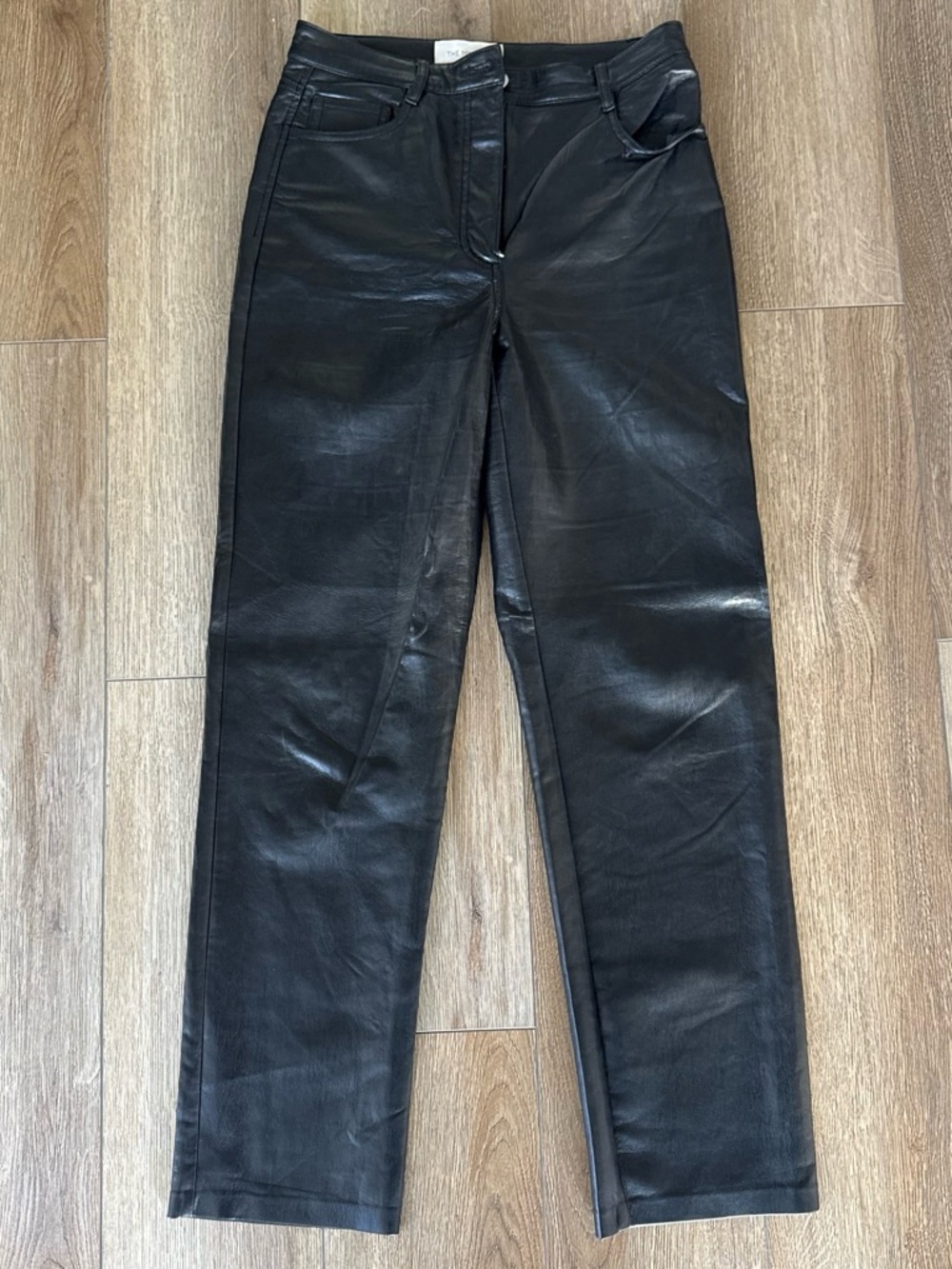 Aritzia Black Faux Leather Skinny Pants